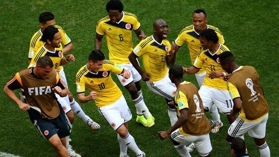 colombia celebration world cup 2014